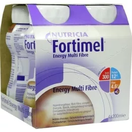 FORTIMEL Energy MultiFibre čokoládová príchuť, 4X200 ml