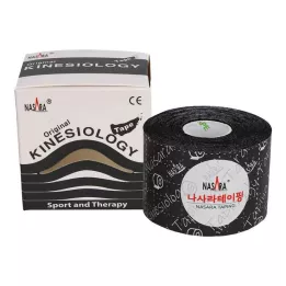 NASARA Kinesiotape 5 cmx5 m čierny, 1 kus