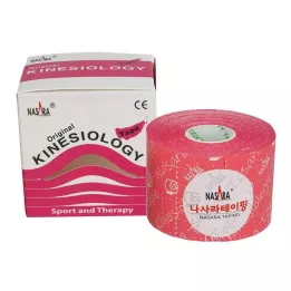 NASARA Kinesiotape 5 cmx5 m ružový, 1 kus