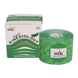 NASARA Kinesio tape 5 cmx5 m zelená, 1 kus