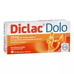DICLAC Dolo 25 mg obalené tablety, 20 ks