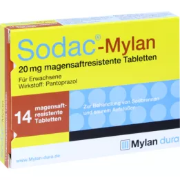 SODAC Mylan gastrorezistentné tablety, 14 ks
