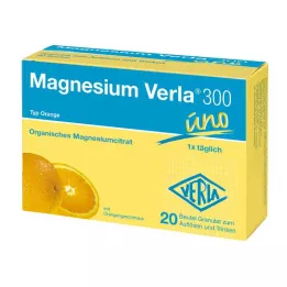 MAGNESIUM VERLA 300 pomarančových granúl, 20 ks