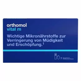 ORTHOMOL Kombinované balenie fľaša/kapsula Vital M, 7 ks