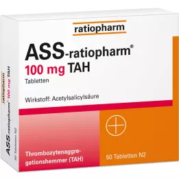 ASS-ratiopharm 100 mg TAH tablety, 50 ks