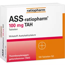 ASS-ratiopharm 100 mg TAH tablety, 100 ks