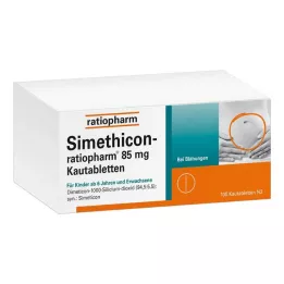 SIMETHICON-ratiopharm 85 mg žuvacie tablety, 100 ks