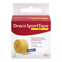 DRACO TAPEVERBAND 3,8 cm x 10 m žltá, 1 ks