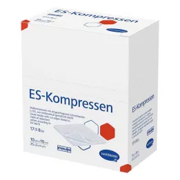 ES-KOMPRESSEN sterilný 10x10 cm 8-násobný, 25X2 ks