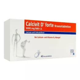 CALCIVIT D forte šumivé tablety, 40 ks