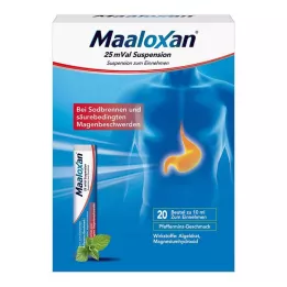 MAALOXAN 25 mVal suspenzia, 20 x 10 ml