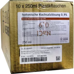 ISOTONISCHE Fyziologický roztok 0,9 % plast inf
