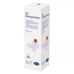 ES-KOMPRESSEN nesterilné 5x5 cm 12-násobné, 100 ks