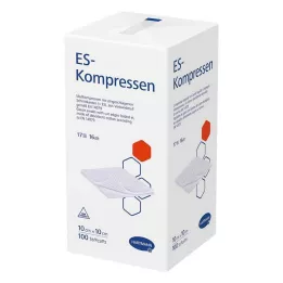 ES-KOMPRESSEN nesterilné 10x10 cm 16-cestné, 100 ks