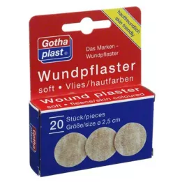 GOTHAPLAST Jemný fleece na ošetrovanie rán 2,5 cm, 20 ks