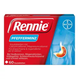 RENNIE Žuvacie tablety, 60 ks