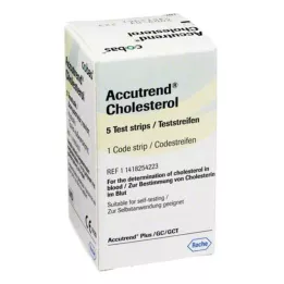 ACCUTREND Testovacie prúžky na cholesterol, 5 ks
