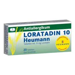 LORATADIN 10 tabliet Heumann, 20 ks