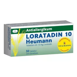 LORATADIN 10 tabliet Heumann, 50 ks