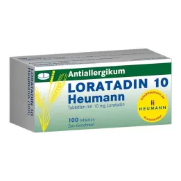 LORATADIN 10 tabliet Heumann, 100 ks