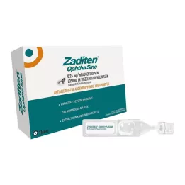 ZADITEN ophtha sine 0,25 mg/ml jednodávkové očné kvapky, 20 ks