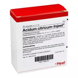 ACIDUM CITRICUM INJEEL Ampulky, 10 ks