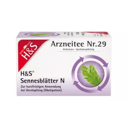 H&S Senna leaves N filtračné vrecká, 20X1,0 g