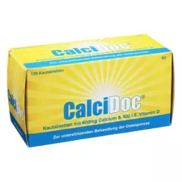CALCIDOC Žuvacie tablety, 120 ks