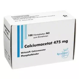 CALCIUMACETAT 475 mg filmom obalené tablety, 100 ks
