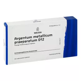 ARGENTUM METALLICUM praeparatum D 12 ampuliek, 8 ks