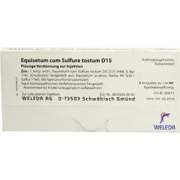 EQUISETUM CUM Ampulky Sulfure tostum D 15, 8X1 ml