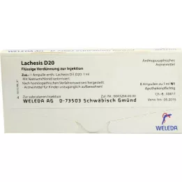 LACHESIS D 20 ampuliek, 8X1 ml
