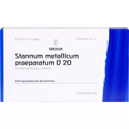 STANNUM METALLICUM praeparatum D 20 ampuliek, 8 ml