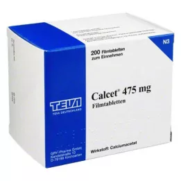 CALCET 475 mg filmom obalené tablety, 200 ks
