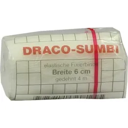 Dracosumbi fixačný obväz 6 cm x 4 m biely, 1 kus