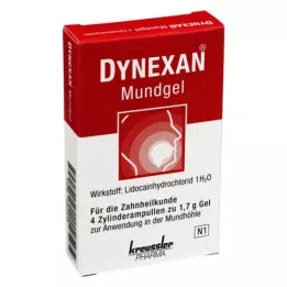DYNEXAN Valcovité ampulky ústneho gélu, 4 x 1,7 g