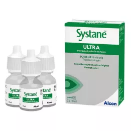 SYSTANE ULTRA Zvlhčujúce očné kvapky, 3x10 ml