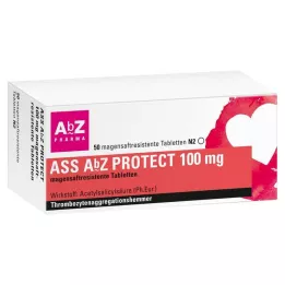 ASS AbZ PROTECT 100 mg gastrorezistentné tablety, 50 ks