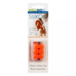 WELLNOISE Zátky do uší oranžový blister, 3x2 ks