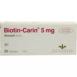 BIOTIN-CARIN 5 mg tablety, 20 ks