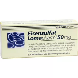 EISENSULFAT Lomapharm 50 mg filmom obalené tablety, 50 ks