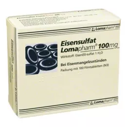 EISENSULFAT Lomapharm 100 mg filmom obalené tablety, 100 ks