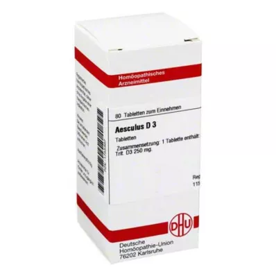AESCULUS D 3 tablety, 80 ks
