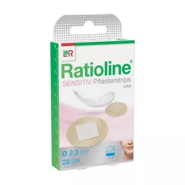 RATIOLINE citlivé omietkové pásy okrúhle, 20 ks
