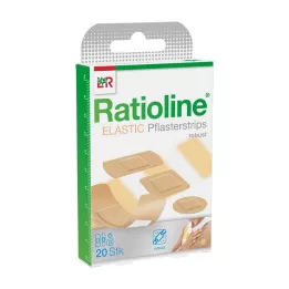 RATIOLINE elastické sadrové pásy v 4 veľkostiach, 20 kusov