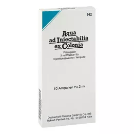 AQUA AD iniectabilia ex Colonia ampulky, 10X2 ml