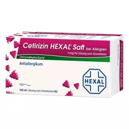 CETIRIZIN HEXAL Šťava pre alergikov, 150 ml