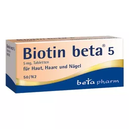 BIOTIN BETA 5 tabliet, 50 ks