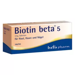 BIOTIN BETA 5 tabliet, 100 ks