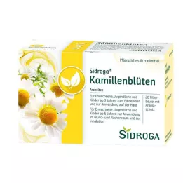 SIDROGA Filtračné vrecká na čaj z kvetov harmančeka, 20X1,5 g
